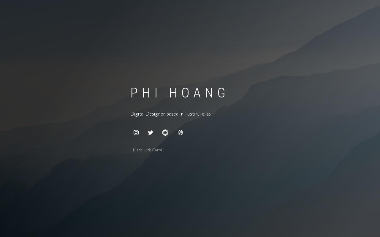Carrd profile picture for @phi